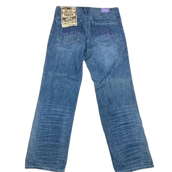 NWT Parish Nation Light Washed Denim Jean 38x35 - Picture 8 of 14